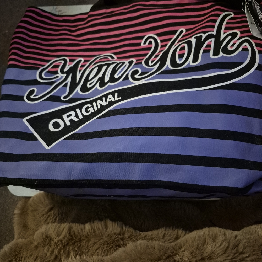 Robin Ruth Pink and Purple New York Tote